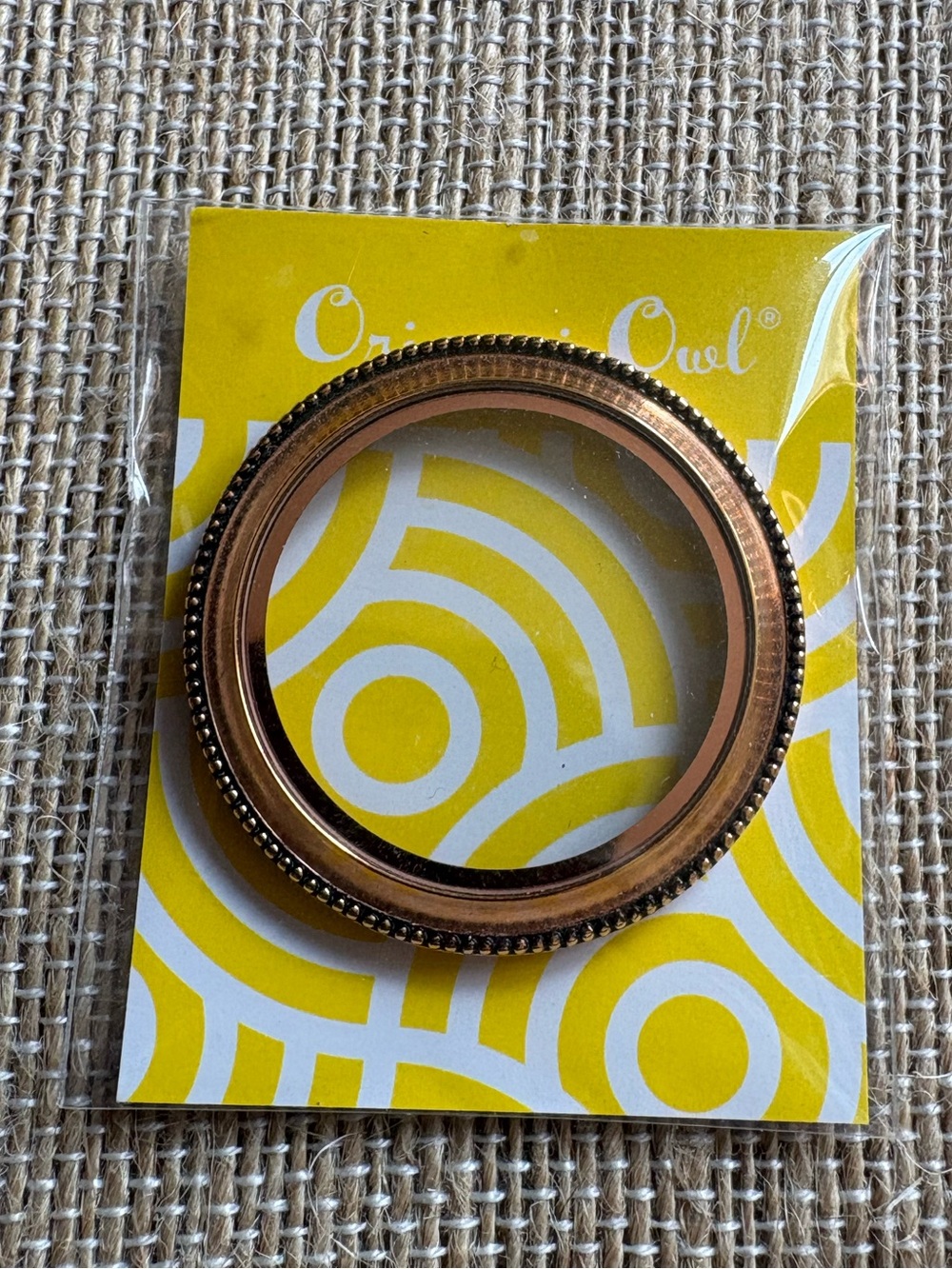 Origami Owl Large Rose Gold Heirloom Twist Locket Face